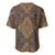 Madiba Nelson Mandela Baseball Jersey Indonesia Batik Earthy Brown - Wonder Print Shop