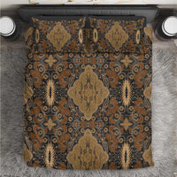 Madiba Nelson Mandela Bedding Set Indonesia Batik Earthy Brown - Wonder Print Shop