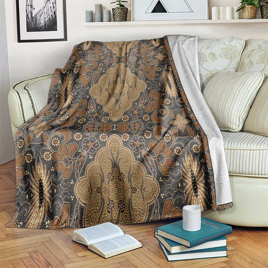 Madiba Nelson Mandela Blanket Indonesia Batik Earthy Brown - Wonder Print Shop