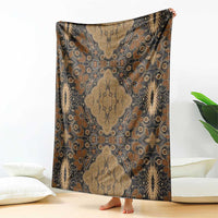 Madiba Nelson Mandela Blanket Indonesia Batik Earthy Brown - Wonder Print Shop