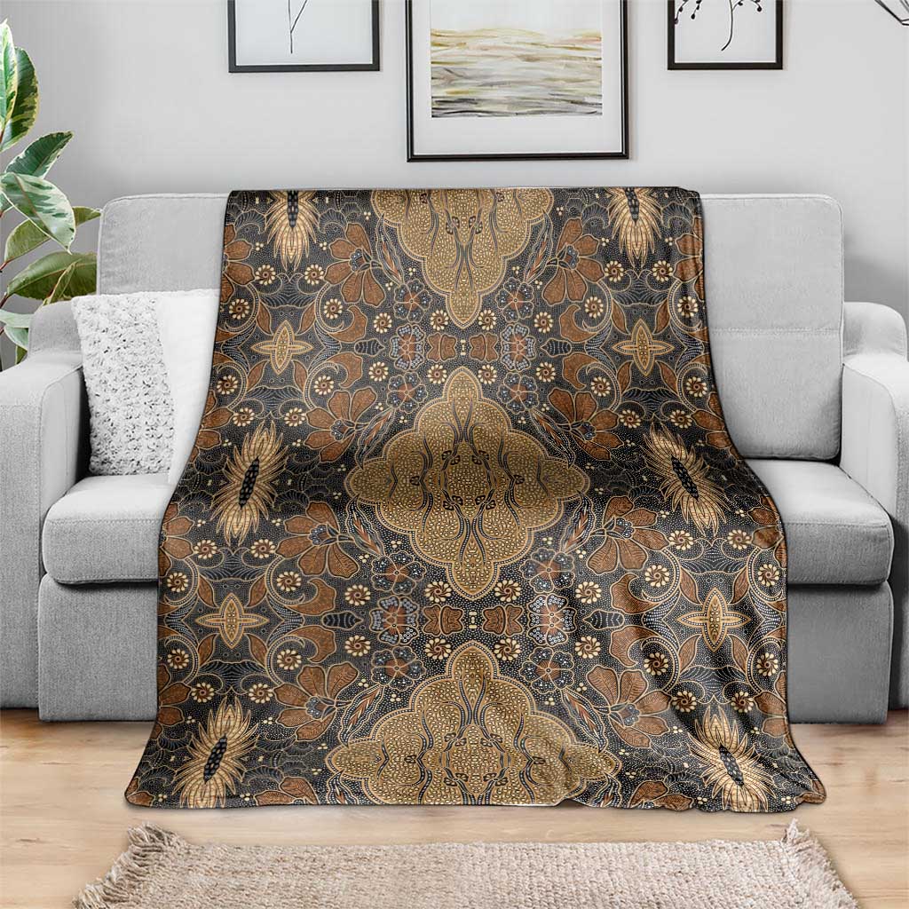 Madiba Nelson Mandela Blanket Indonesia Batik Earthy Brown - Wonder Print Shop