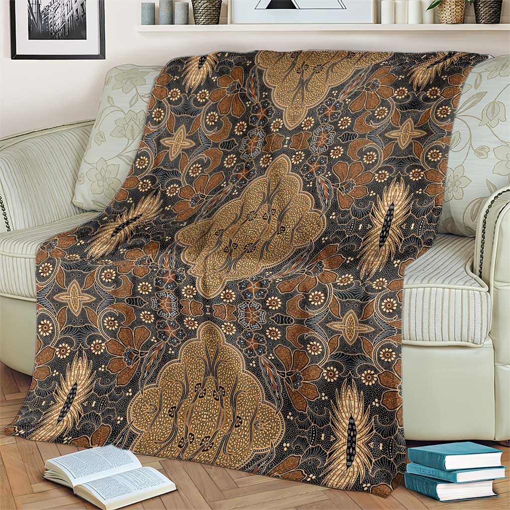 Madiba Nelson Mandela Blanket Indonesia Batik Earthy Brown - Wonder Print Shop