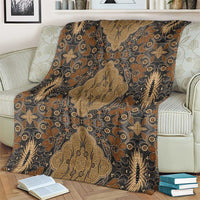 Madiba Nelson Mandela Blanket Indonesia Batik Earthy Brown - Wonder Print Shop