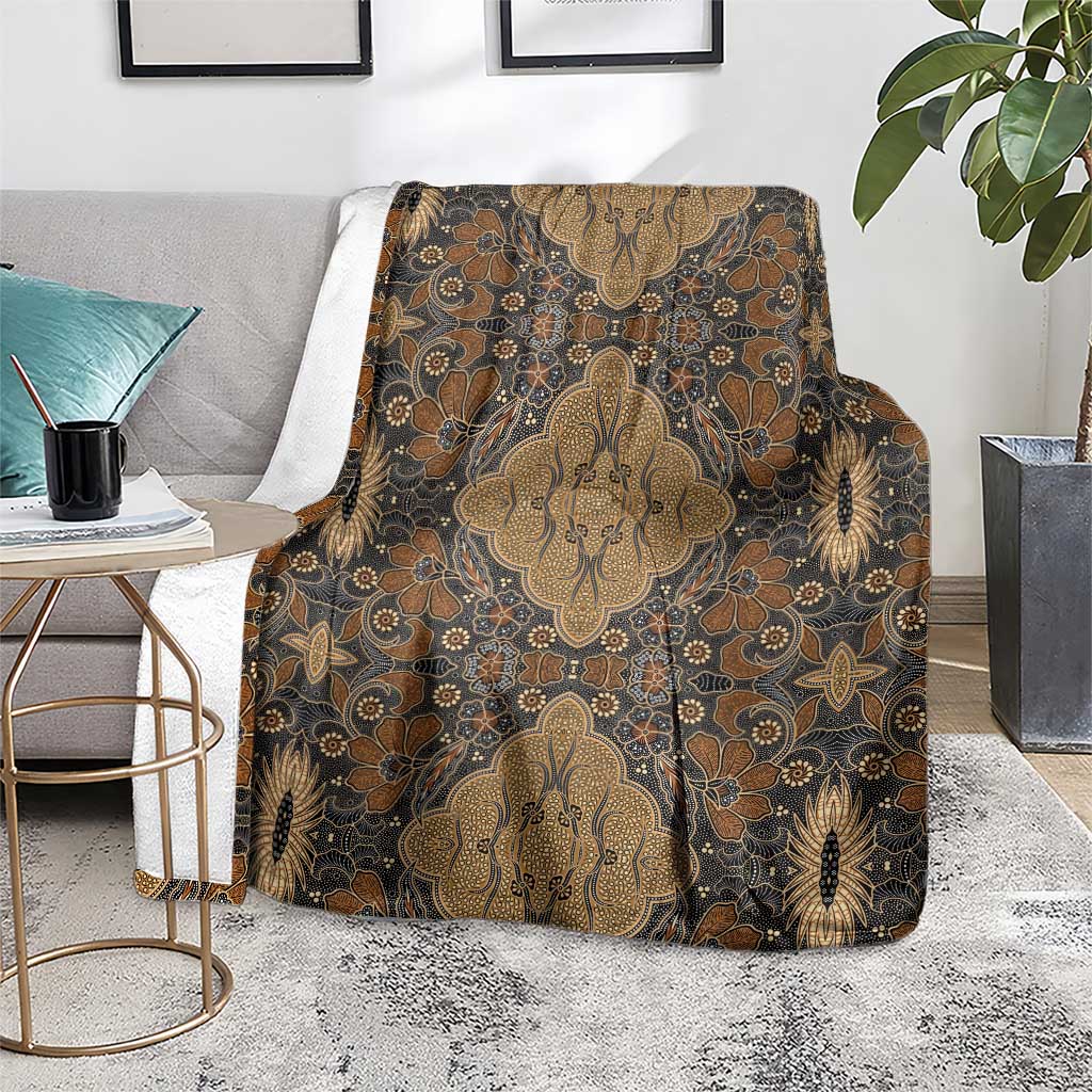 Madiba Nelson Mandela Blanket Indonesia Batik Earthy Brown - Wonder Print Shop