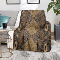 Madiba Nelson Mandela Blanket Indonesia Batik Earthy Brown - Wonder Print Shop