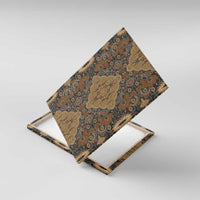 Madiba Nelson Mandela Canvas Wall Art Indonesia Batik Earthy Brown - Wonder Print Shop