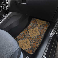 Madiba Nelson Mandela Car Mats Indonesia Batik Earthy Brown - Wonder Print Shop