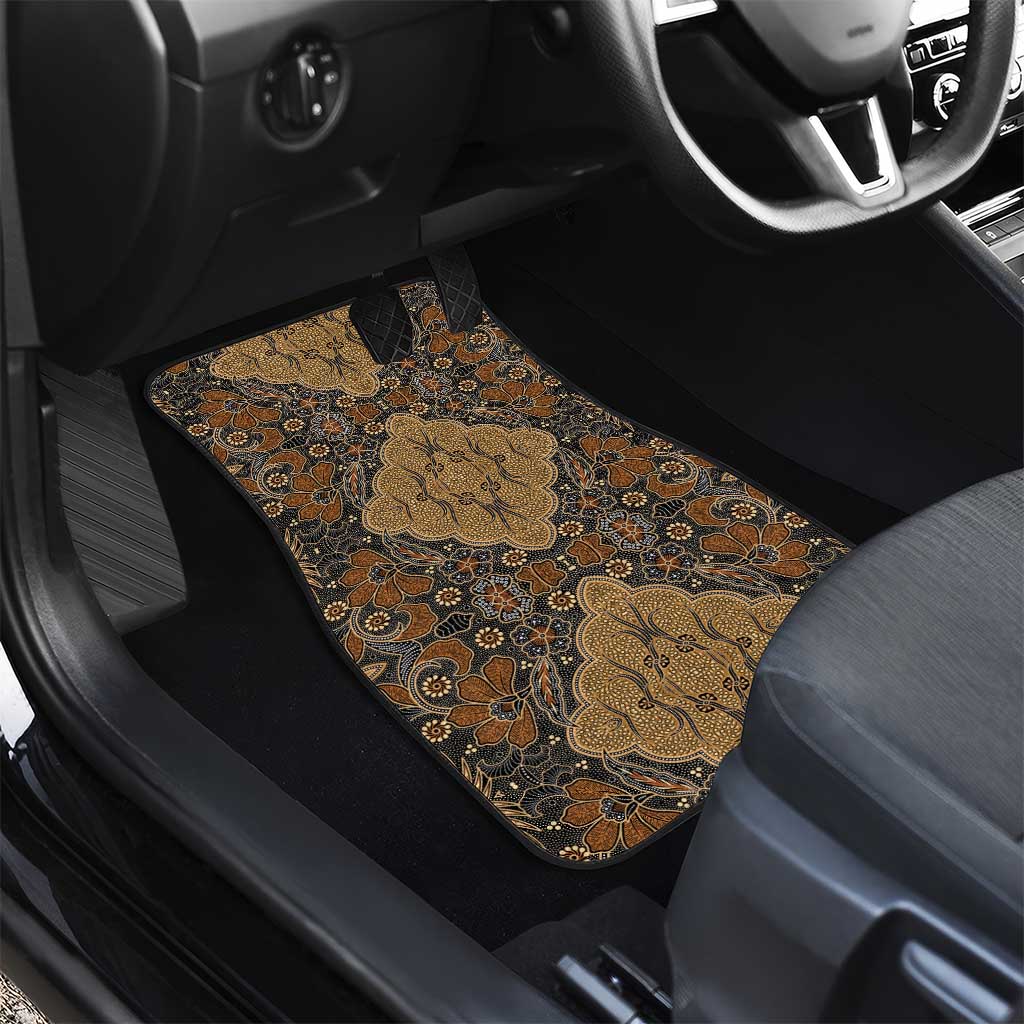 Madiba Nelson Mandela Car Mats Indonesia Batik Earthy Brown - Wonder Print Shop