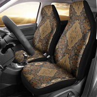 Madiba Nelson Mandela Car Seat Cover Indonesia Batik Earthy Brown - Wonder Print Shop
