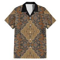 Madiba Nelson Mandela Family Matching Mermaid Dress and Hawaiian Shirt Indonesia Batik Earthy Brown - Wonder Print Shop