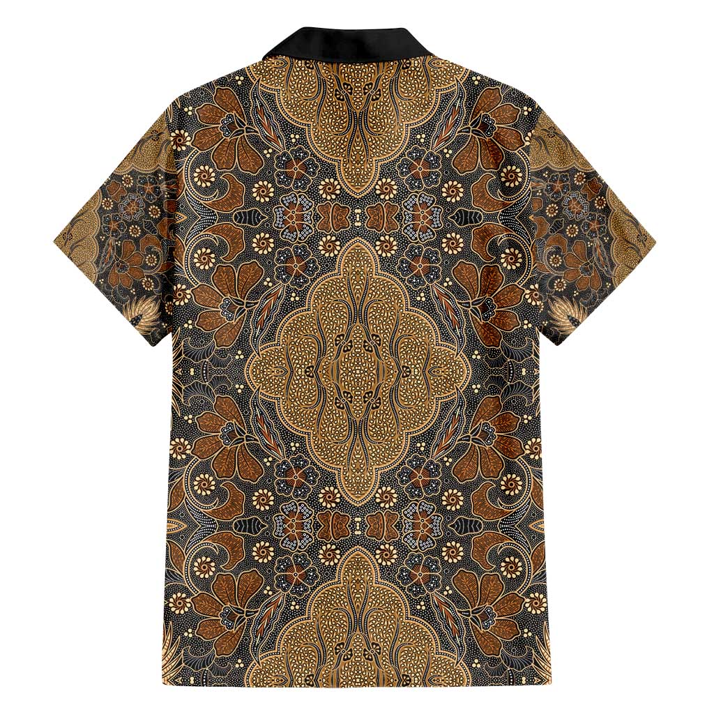 Madiba Nelson Mandela Family Matching Tank Maxi Dress and Hawaiian Shirt Indonesia Batik Earthy Brown - Wonder Print Shop
