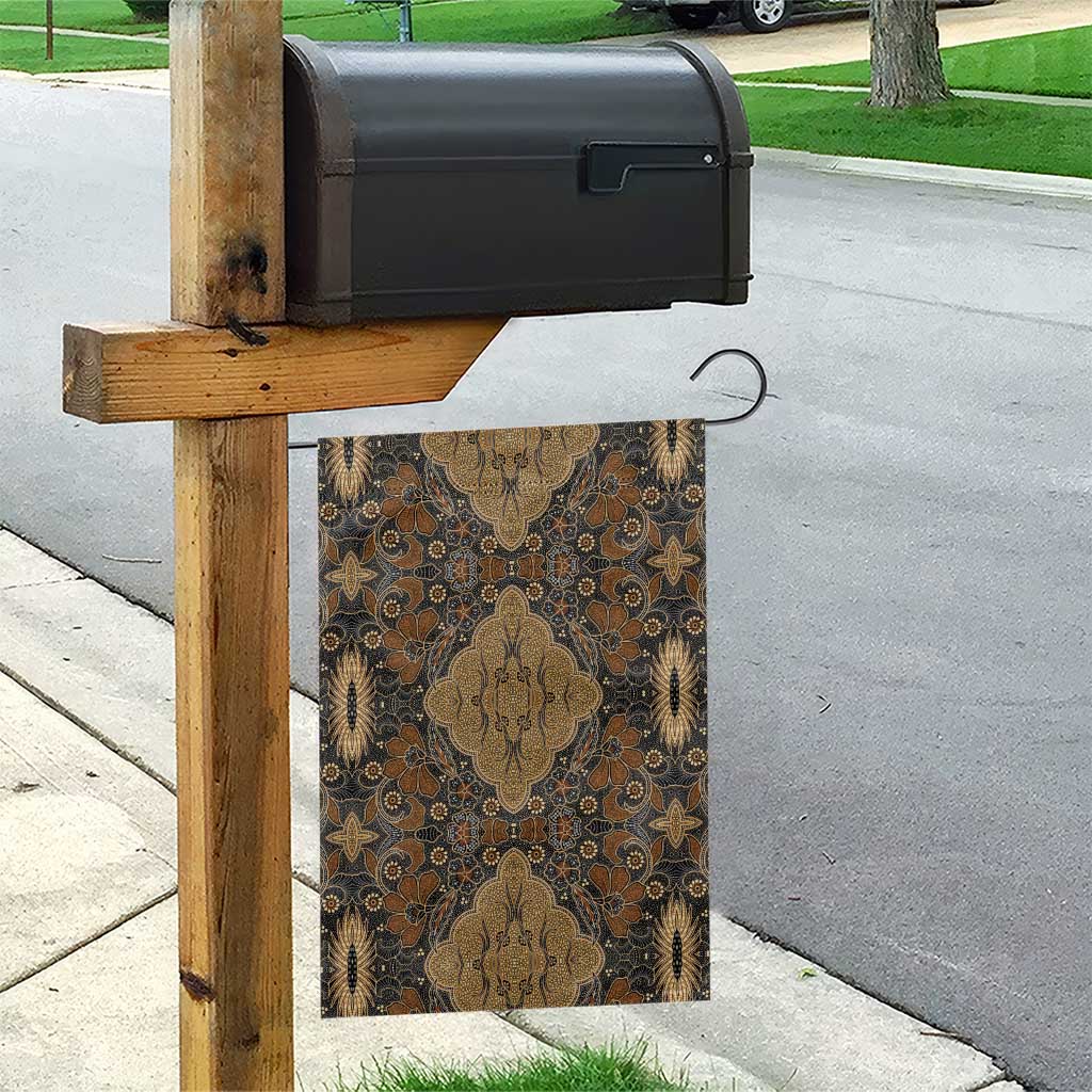 Madiba Nelson Mandela Garden Flag Indonesia Batik Earthy Brown - Wonder Print Shop