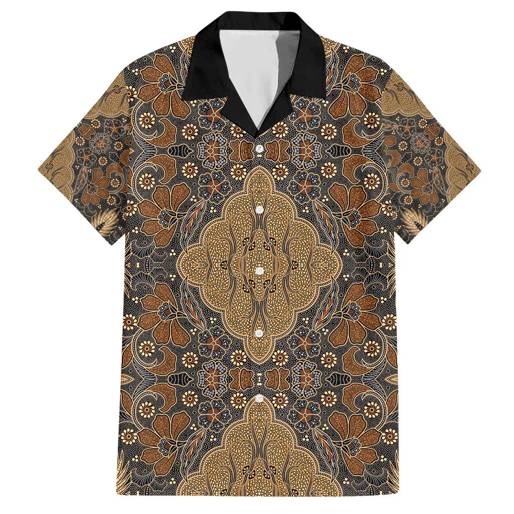 Madiba Nelson Mandela Hawaiian Shirt Indonesia Batik Earthy Brown - Wonder Print Shop