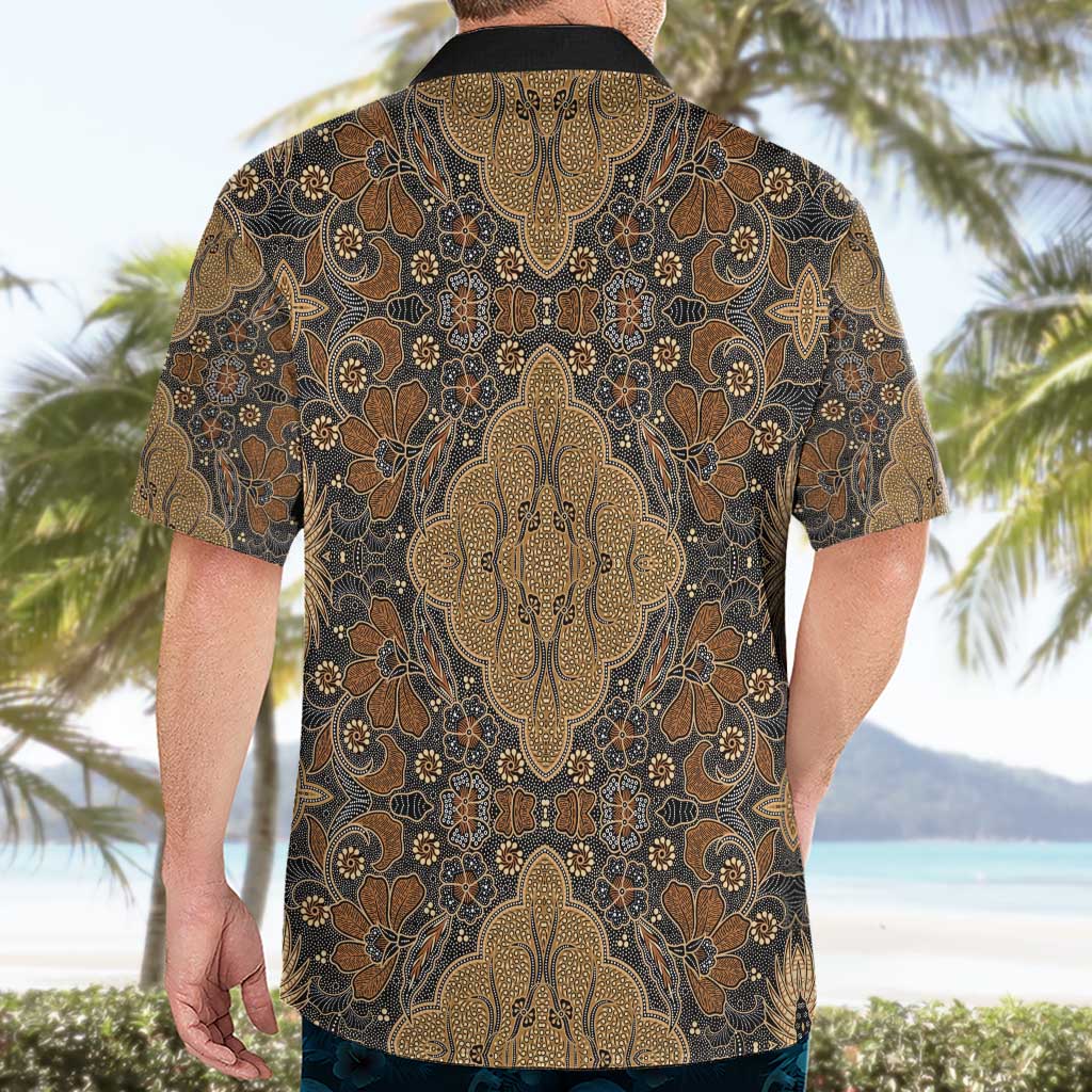 Madiba Nelson Mandela Hawaiian Shirt Indonesia Batik Earthy Brown - Wonder Print Shop