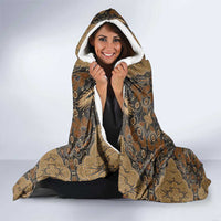 Madiba Nelson Mandela Hooded Blanket Indonesia Batik Earthy Brown - Wonder Print Shop