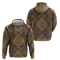 Madiba Nelson Mandela Hoodie Indonesia Batik Earthy Brown - Wonder Print Shop