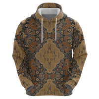 Madiba Nelson Mandela Hoodie Indonesia Batik Earthy Brown - Wonder Print Shop