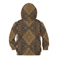 Madiba Nelson Mandela Kid Hoodie Indonesia Batik Earthy Brown - Wonder Print Shop