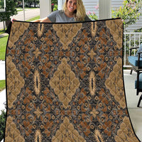 Madiba Nelson Mandela Quilt Indonesia Batik Earthy Brown - Wonder Print Shop