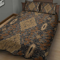 Madiba Nelson Mandela Quilt Bed Set Indonesia Batik Earthy Brown - Wonder Print Shop