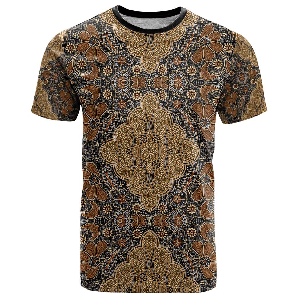 Madiba Nelson Mandela T Shirt Indonesia Batik Earthy Brown - Wonder Print Shop