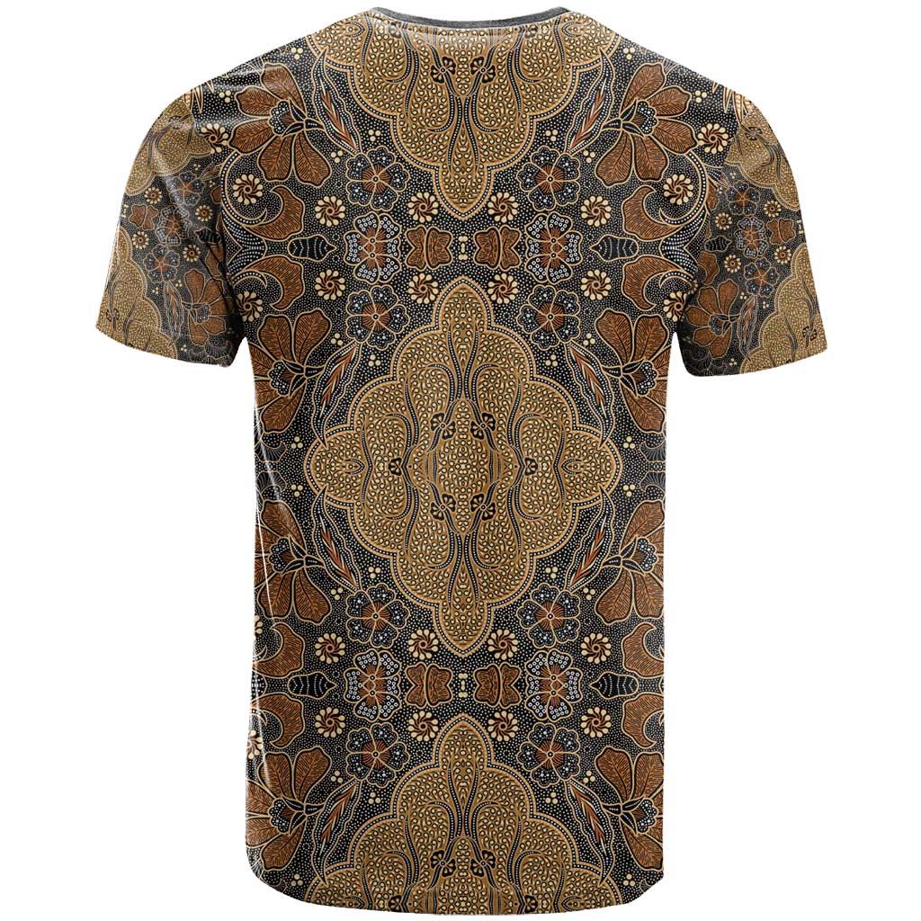 Madiba Nelson Mandela T Shirt Indonesia Batik Earthy Brown - Wonder Print Shop