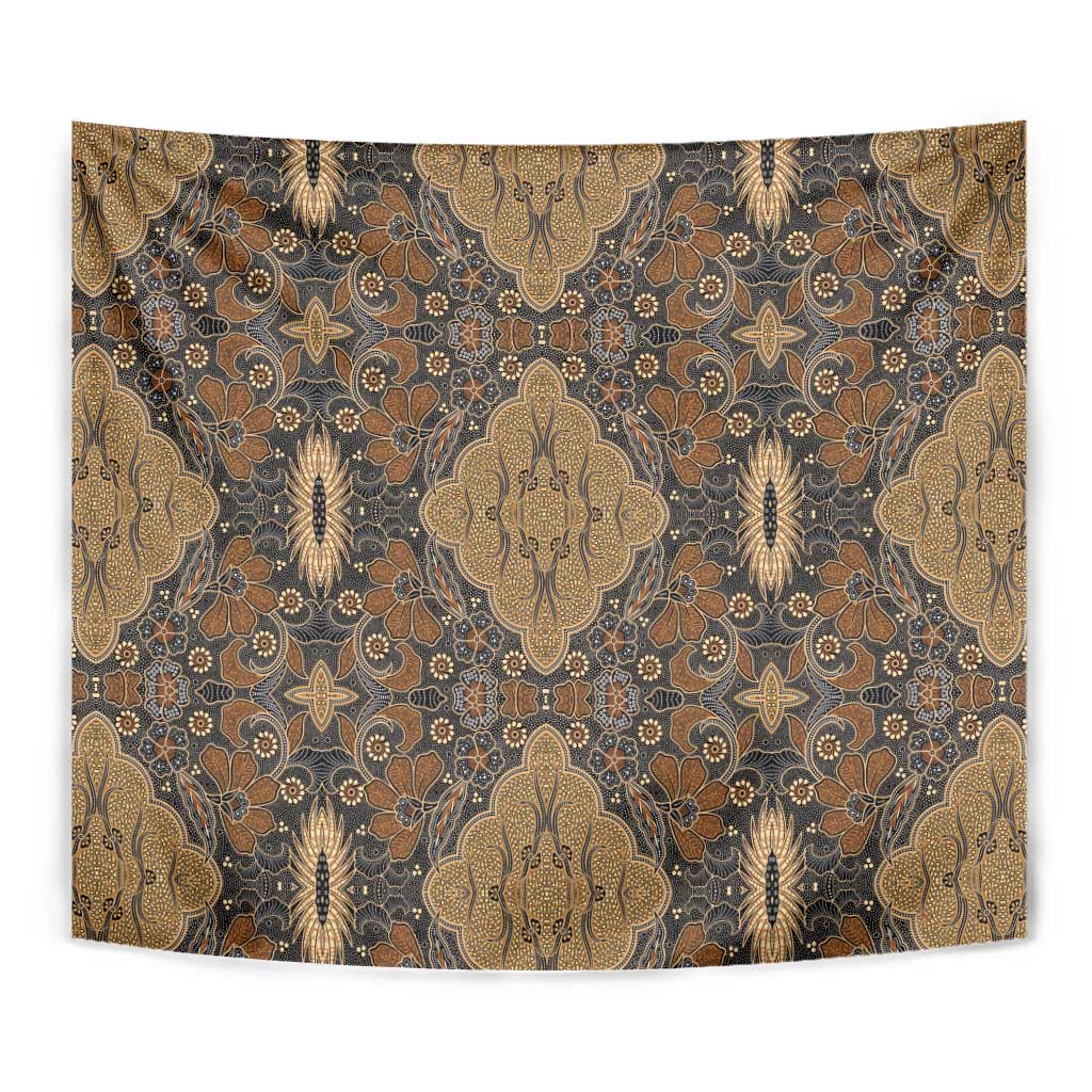 Madiba Nelson Mandela Tapestry Indonesia Batik Earthy Brown - Wonder Print Shop