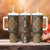 Madiba Nelson Mandela Tumbler With Handle Indonesia Batik Earthy Brown - Wonder Print Shop
