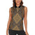 Madiba Nelson Mandela Women Sleeveless Polo Shirt Indonesia Batik Earthy Brown - Wonder Print Shop