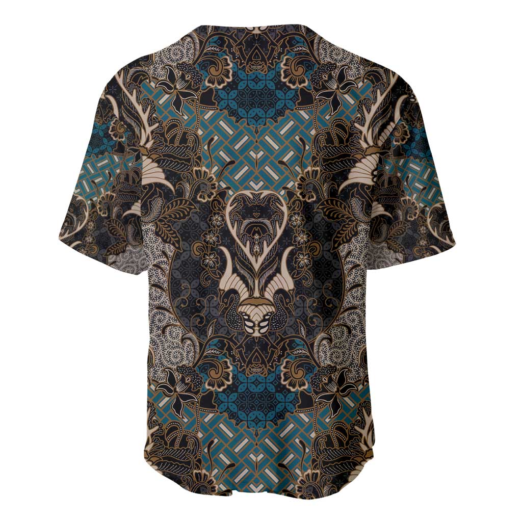 Madiba Nelson Mandela Baseball Jersey Indonesia Batik Black - Wonder Print Shop