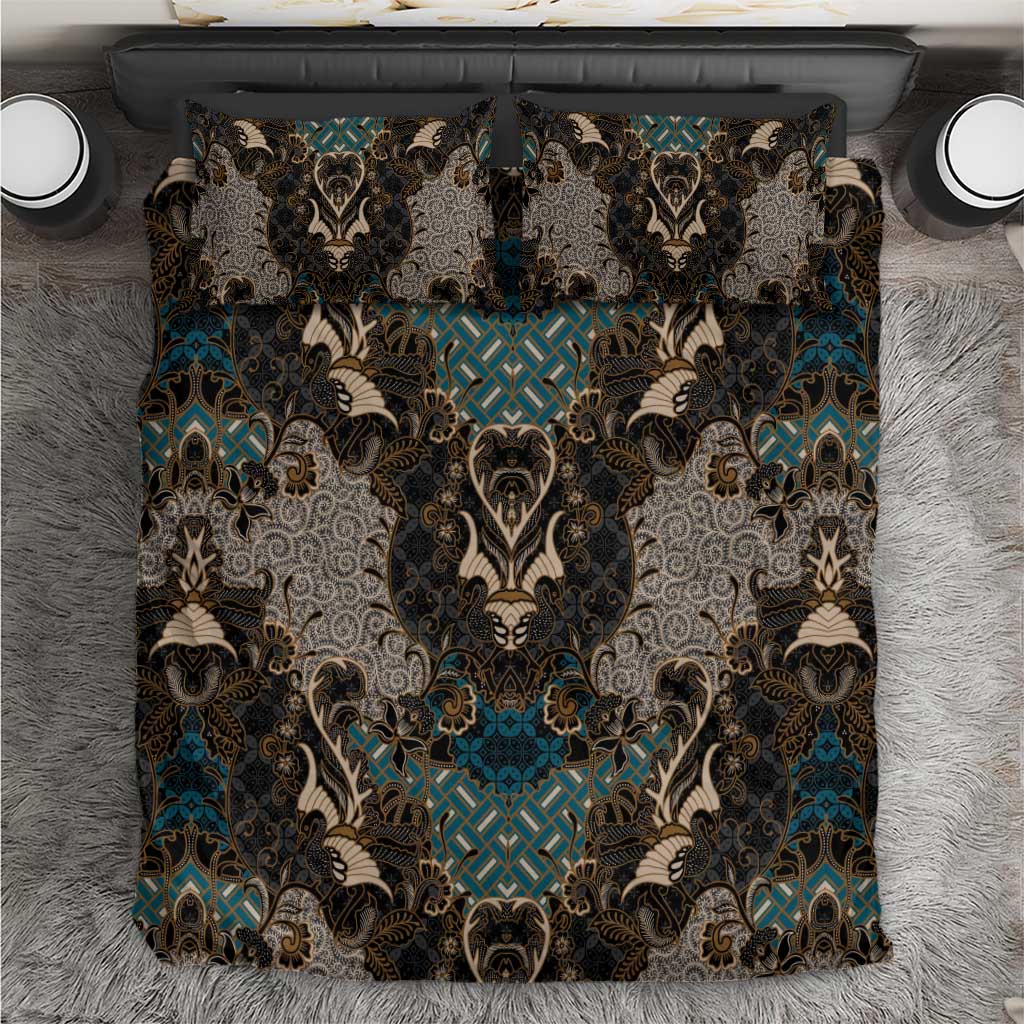 Madiba Nelson Mandela Bedding Set Indonesia Batik Black - Wonder Print Shop