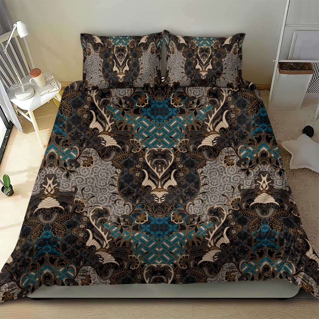 Madiba Nelson Mandela Bedding Set Indonesia Batik Black - Wonder Print Shop