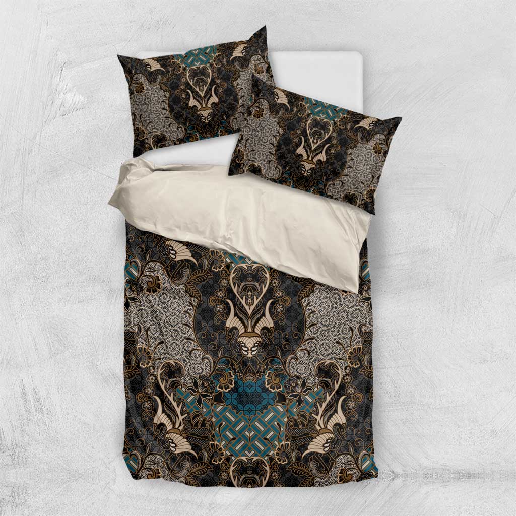 Madiba Nelson Mandela Bedding Set Indonesia Batik Black - Wonder Print Shop