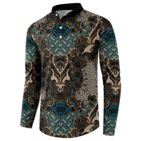 Madiba Nelson Mandela Button Sweatshirt Indonesia Batik Black - Wonder Print Shop