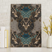 Madiba Nelson Mandela Canvas Wall Art Indonesia Batik Black - Wonder Print Shop