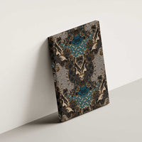 Madiba Nelson Mandela Canvas Wall Art Indonesia Batik Black - Wonder Print Shop