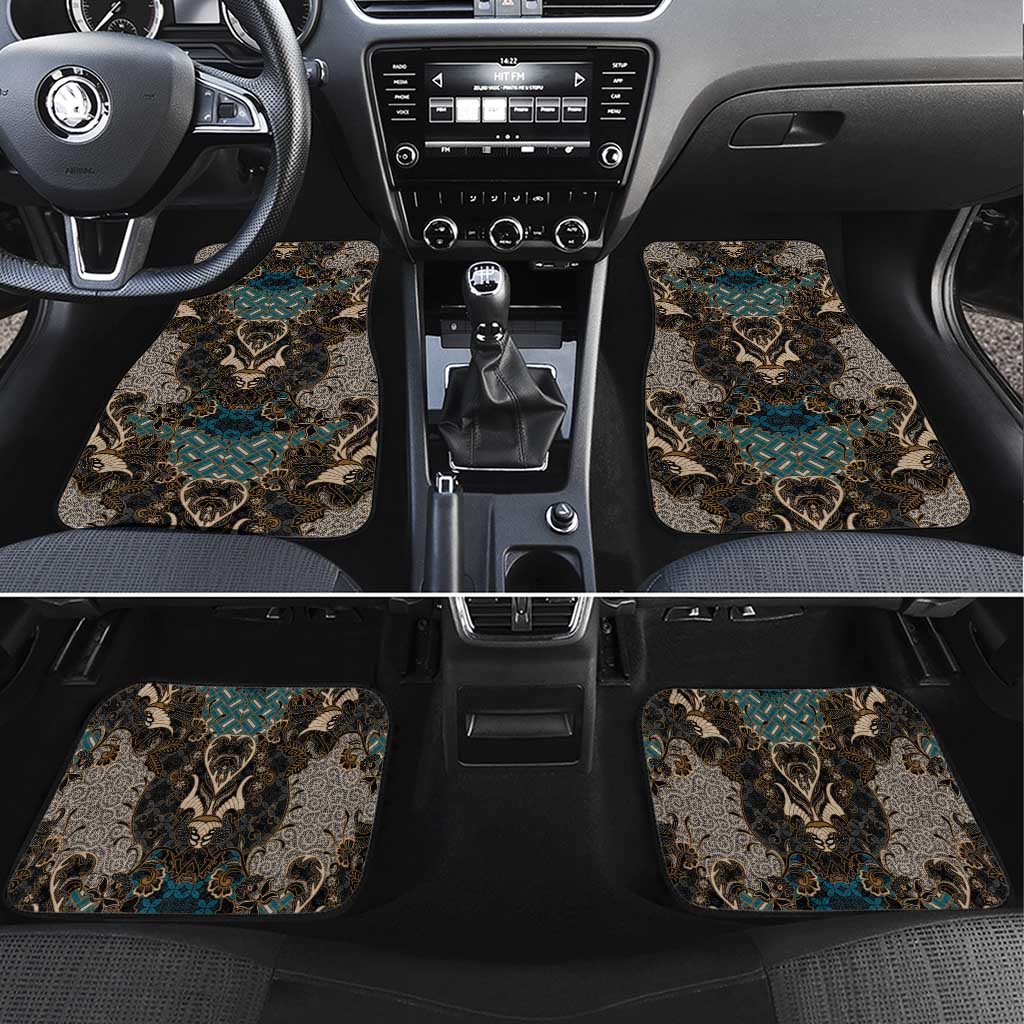 Madiba Nelson Mandela Car Mats Indonesia Batik Black - Wonder Print Shop