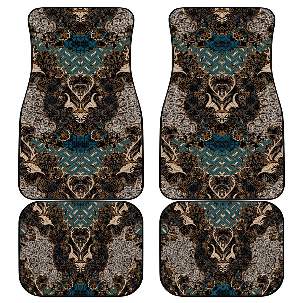 Madiba Nelson Mandela Car Mats Indonesia Batik Black - Wonder Print Shop