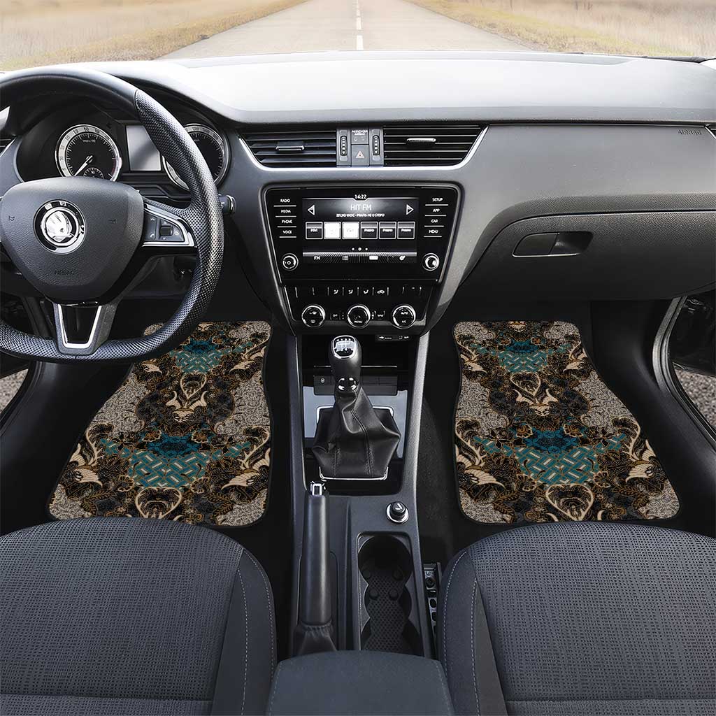 Madiba Nelson Mandela Car Mats Indonesia Batik Black - Wonder Print Shop