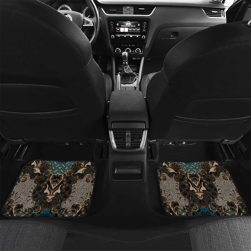 Madiba Nelson Mandela Car Mats Indonesia Batik Black - Wonder Print Shop