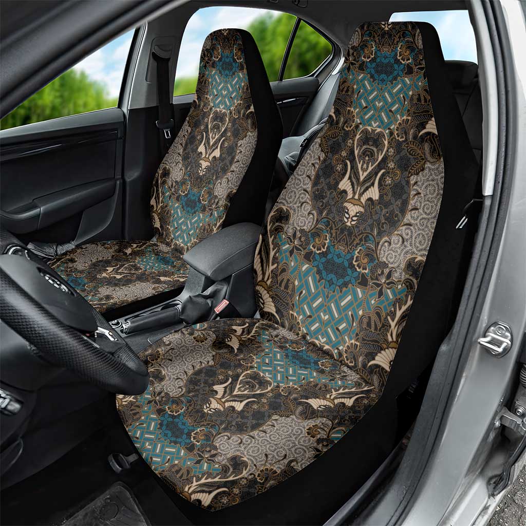 Madiba Nelson Mandela Car Seat Cover Indonesia Batik Black - Wonder Print Shop
