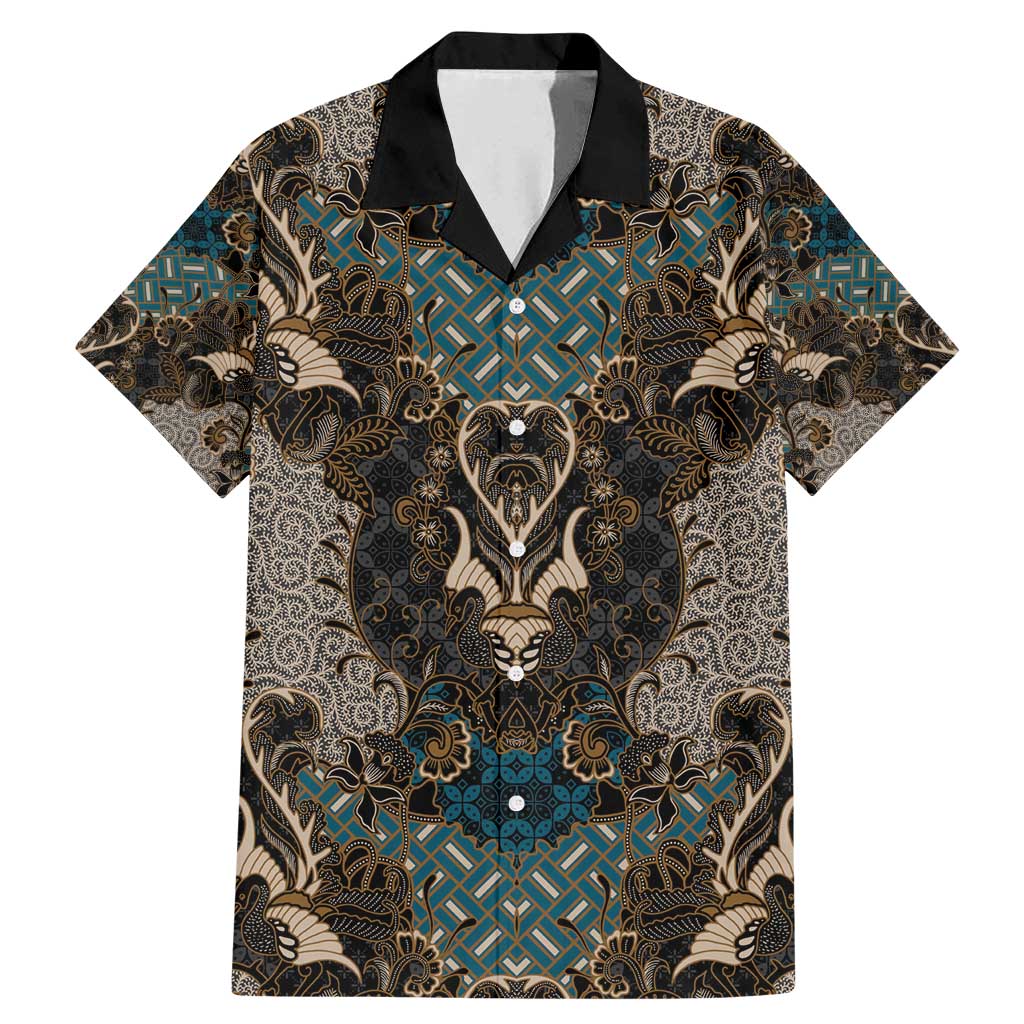 Madiba Nelson Mandela Family Matching Mermaid Dress and Hawaiian Shirt Indonesia Batik Black - Wonder Print Shop