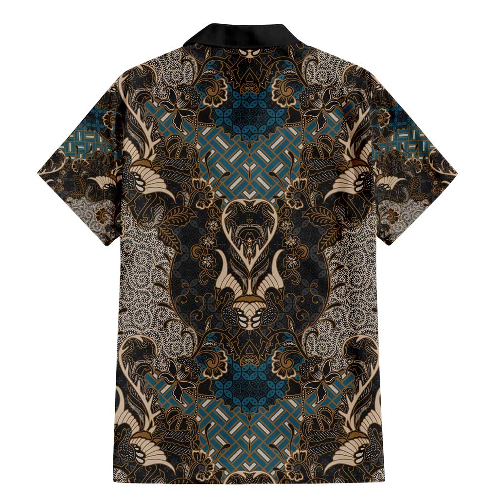 Madiba Nelson Mandela Family Matching Mermaid Dress and Hawaiian Shirt Indonesia Batik Black - Wonder Print Shop