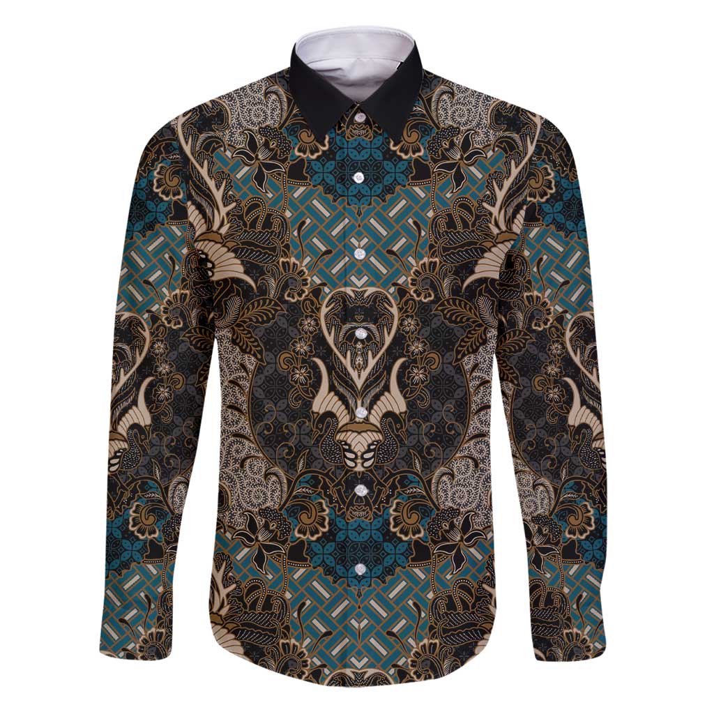 Madiba Nelson Mandela Family Matching Puletasi and Hawaiian Shirt Indonesia Batik Black - Wonder Print Shop