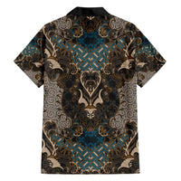 Madiba Nelson Mandela Family Matching Short Sleeve Bodycon Dress and Hawaiian Shirt Indonesia Batik Black - Wonder Print Shop