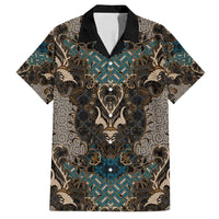 Madiba Nelson Mandela Family Matching Summer Maxi Dress and Hawaiian Shirt Indonesia Batik Black - Wonder Print Shop