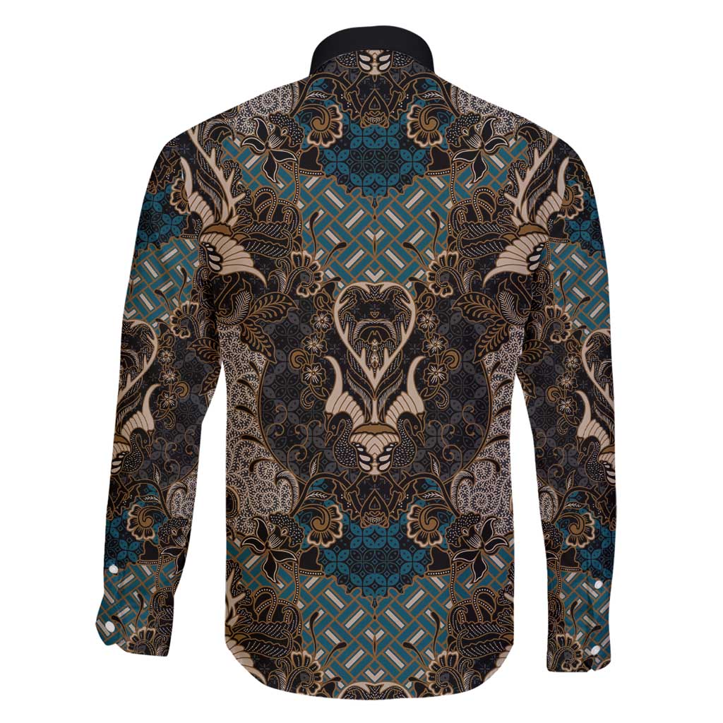 Madiba Nelson Mandela Family Matching Tank Maxi Dress and Hawaiian Shirt Indonesia Batik Black - Wonder Print Shop