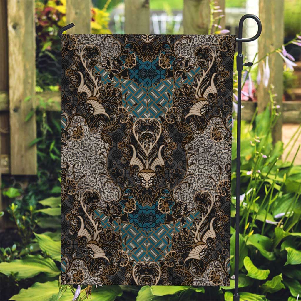 Madiba Nelson Mandela Garden Flag Indonesia Batik Black - Wonder Print Shop