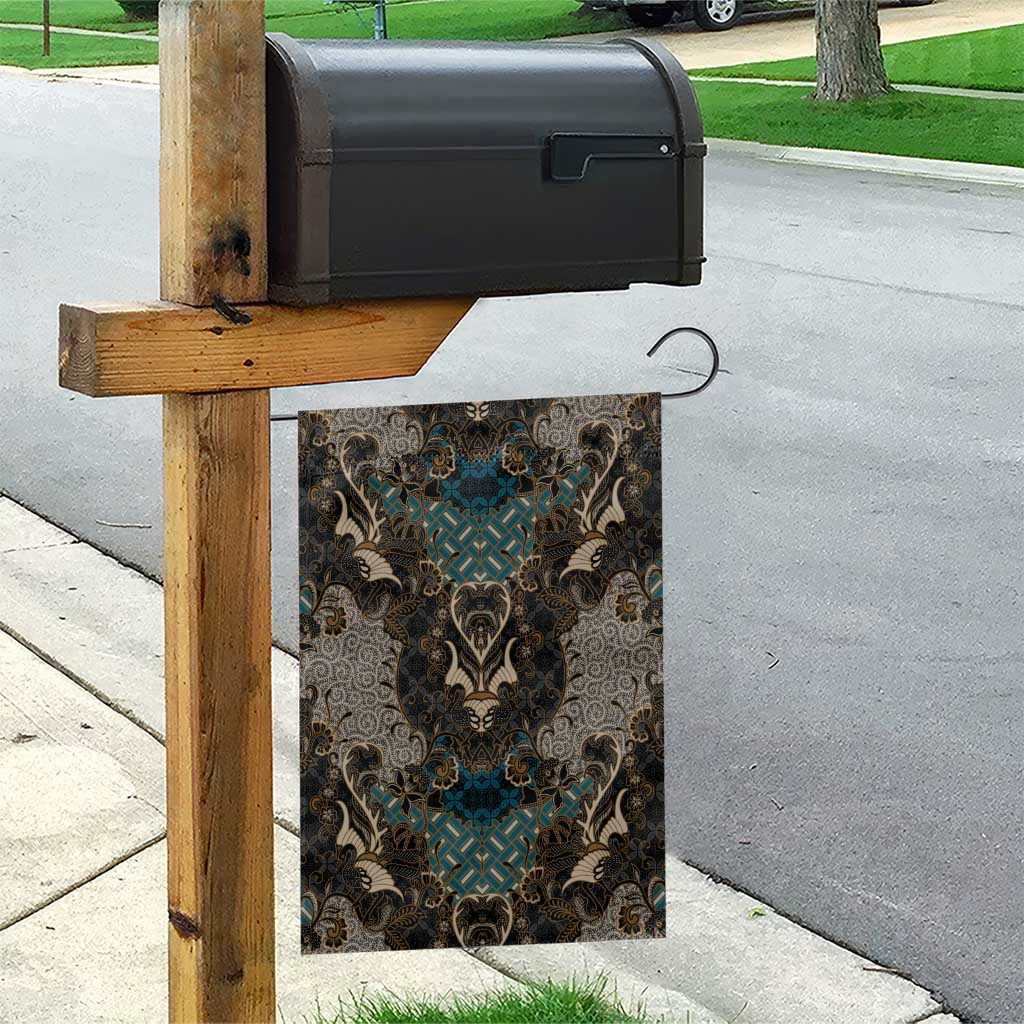 Madiba Nelson Mandela Garden Flag Indonesia Batik Black - Wonder Print Shop