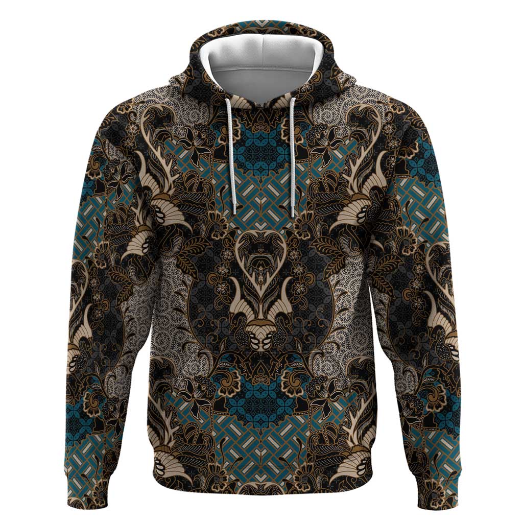 Madiba Nelson Mandela Hoodie Indonesia Batik Black - Wonder Print Shop